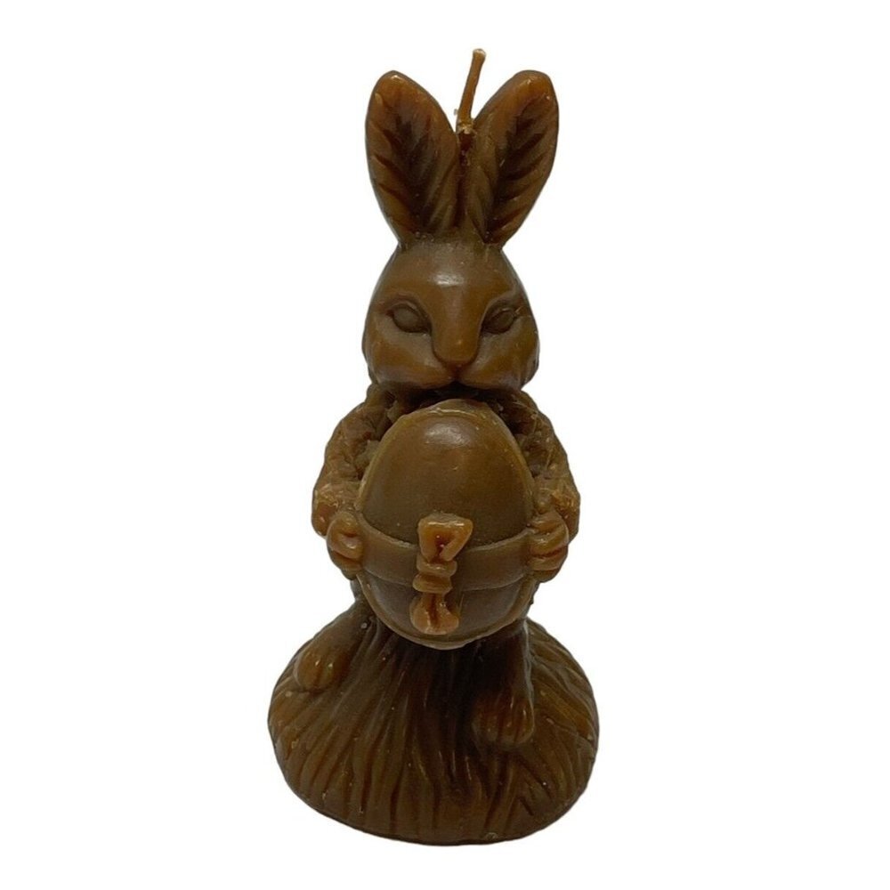Christopher Radko Easter Bunny Candle RARE Home For The Holidays Brown Rabbit